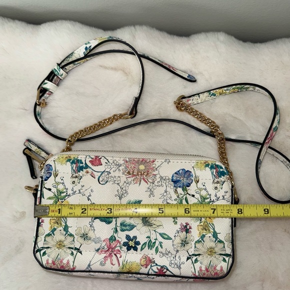 Aldo Floral Crossbody Strap 2 Side Purse Card Holder Keychain Gift Box Set - Picture 2 of 15